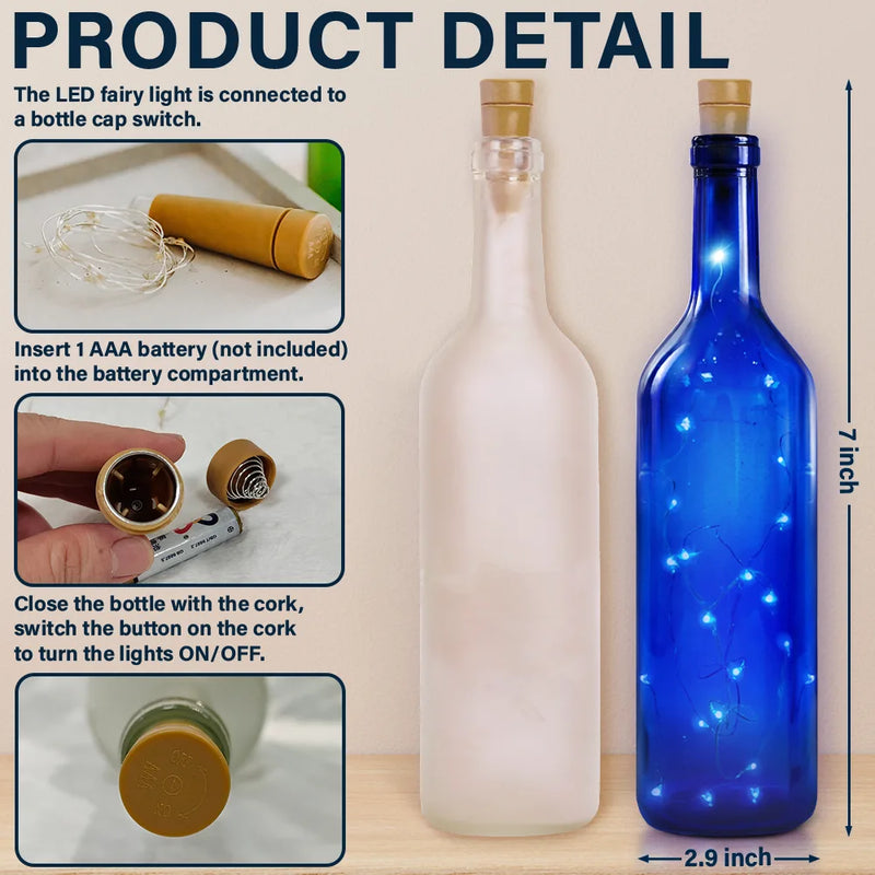 Gift For Bestie - Birth Flower Grow An Old Friend Bestie - Personalized Bottle Light