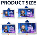 I Am Gaming Do Not Disturb 3D Effect Gamer - Personalized Wearable Hooded Blanket