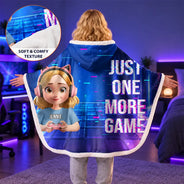 I Am Gaming Do Not Disturb 3D Effect Gamer - Personalized Wearable Hooded Blanket
