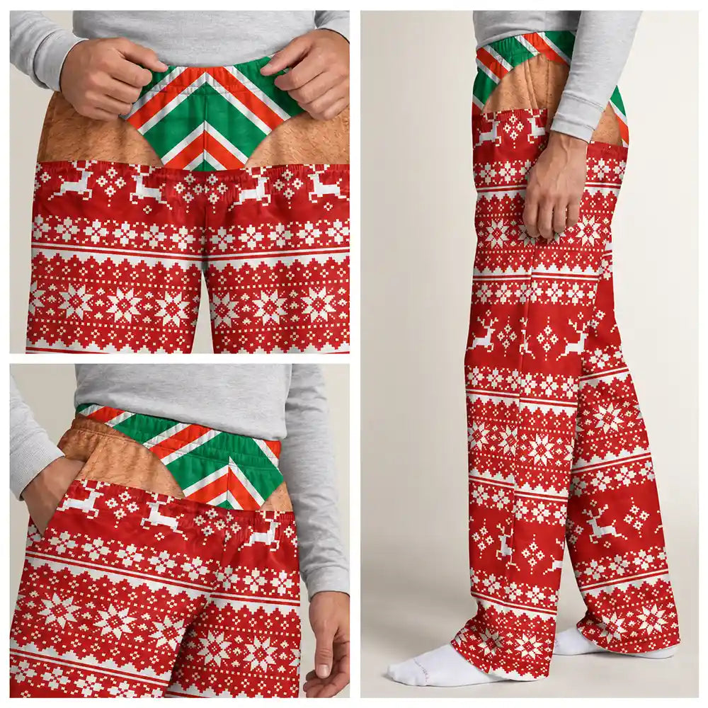Top Market, Christmas, Humorous, Gifts For Him, Gift For Men, Gift For Yourself, Icon - Funny Underwear Christmas Gifts For Husband Dad - Personalized Pajama Pants