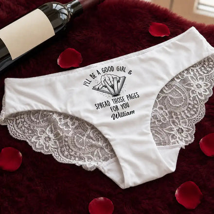 Reading Book Whore Spread Those Pages Funny Underwear For Wife - Personalized Panty