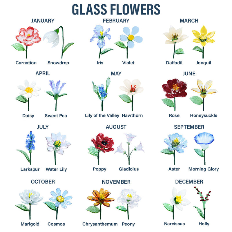 Gift For Sisters,Gift For Sibling,Happy - Sisters Are Different Flowers From The Same Garden - Personalized Glass Birth Month Flower