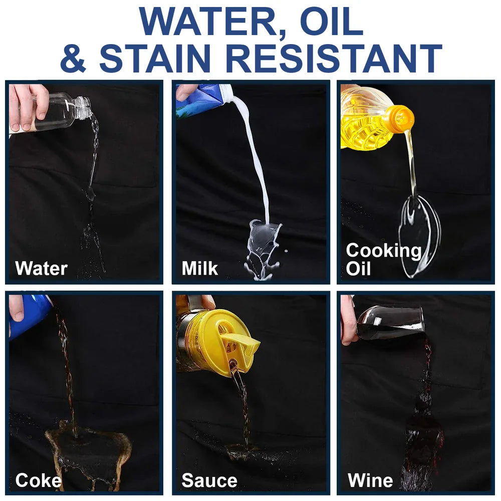 Cat Lovers,Pet Lovers,Dog Lovers,Dog Mom,Dog Dad,Cat Mom,Cat Dad,Happy - Custom Photo Funny Pet Face Pattern Dog Cat Family - Personalized Apron