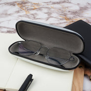 Custom Photo Grandpa's Glasses - Gift For Father, Grandfather - Personalized Chrome Glasses Case Box