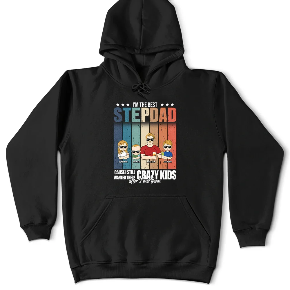 Young Stepdad These Crazy Kids - Personalized T Shirt