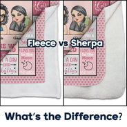 Best Sister In The World - Personalized Fleece Blanket, Sherpa Blanket