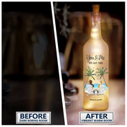 Gift For Couples,Gift For Husband,Gift For Wife,Gift For Boyfriend,Gift For Girlfriend - Beach Till Our Last Breath - Personalized Bottle Light