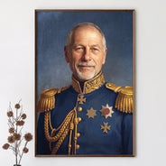 Gift For Husband,Gift For Yourself,Gift For Men,Gift For Father,Gift For Grandpa,Dad's Hobby,Grandpa's Hobby,Non-Eng,Photo - Royal Portrait,Humorous - Custom Photo Royal Portrait Dad GrandPa Family - Personalized Poster
