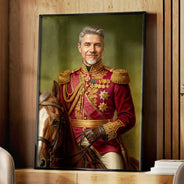Gift For Husband,Gift For Yourself,Gift For Men,Gift For Father,Gift For Grandpa,Dad's Hobby,Grandpa's Hobby,Non-Eng,Photo - Royal Portrait,Humorous - Custom Photo Royal Portrait Dad GrandPa Family - Personalized Poster