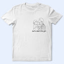Gift For Husband,Gift For Yourself,Gift For Men,Gift For Father,Gift For Grandpa,Non-Eng,Photo - Faceless Outline Sketch,Proud - Custom Photo Faceless Outline Sketch Best Dad Ever Grandpa Papa - Personalized T Shirt