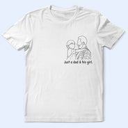 Gift For Husband,Gift For Yourself,Gift For Men,Gift For Father,Gift For Grandpa,Non-Eng,Photo - Faceless Outline Sketch,Proud - Custom Photo Faceless Outline Sketch Best Dad Ever Grandpa Papa - Personalized T Shirt