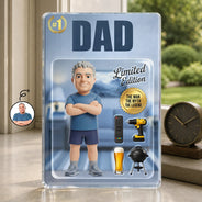 Gift For Husband,Gift For Yourself,Gift For Men,Gift For Father,Gift For Grandpa,Non-Eng,Photo - Toybox Figure,Humorous - Custom Photo Toybox Figure Dad Grandpa Limited Edition - Personalized Custom Shaped Acrylic Plaque