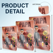 Gift For Husband,Gift For Yourself,Gift For Men,Gift For Father,Gift For Grandpa,Non-Eng,Photo - Toybox Figure,Humorous - Custom Photo Toybox Figure Dad Grandpa Limited Edition - Personalized Custom Shaped Acrylic Plaque