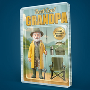 Gift For Husband,Gift For Yourself,Gift For Men,Gift For Father,Gift For Grandpa,Fishing,Dad's Hobby,Non-Eng,Photo - Toybox Figure,Humorous - Custom Photo Toybox Figure Fishing Man Dad Grandpa Limited Edition - Personalized Custom Shaped Acrylic Plaque