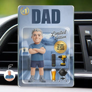 Gift For Husband,Gift For Yourself,Gift For Men,Gift For Father,Gift For Grandpa,Non-Eng,Photo - Toybox Figure,Humorous - Custom Photo Toybox Figure Dad Grandpa Limited Edition - Personalized Acrylic Car Vent Clip