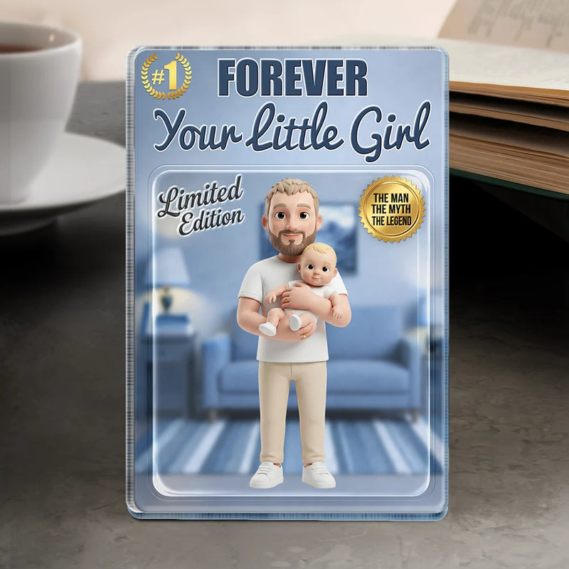 Gift For Husband,Gift For Yourself,Gift For Men,Gift For Father,Gift For Grandpa,Non-Eng,Photo - Toybox Figure,Playful - Custom Photo Toybox Figure Best Dad Grandpa Ever - Personalized Custom Shaped Acrylic Plaque