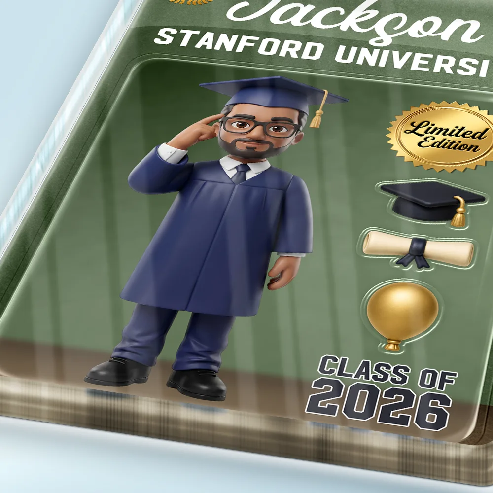 Graduation,Gift For Yourself,Gift For Women,Gift For Men,Gift For Daughter,Gift For Son,Gift For Sibling,Gift For Sisters,Gift For Brothers,Gift For Bestie,Non-Eng,Photo - Toybox Figure,Playful - Custom Photo Toybox Figure Graduation Limited Edition - Personalized Custom Shaped Acrylic Plaque