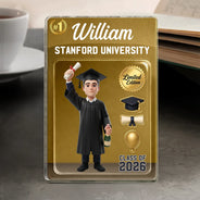 Graduation,Gift For Yourself,Gift For Women,Gift For Men,Gift For Daughter,Gift For Son,Gift For Sibling,Gift For Sisters,Gift For Brothers,Gift For Bestie,Non-Eng,Photo - Toybox Figure,Playful - Custom Photo Toybox Figure Graduation Limited Edition - Personalized Custom Shaped Acrylic Plaque