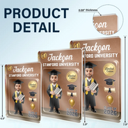 Graduation,Gift For Yourself,Gift For Women,Gift For Men,Gift For Daughter,Gift For Son,Gift For Sibling,Gift For Sisters,Gift For Brothers,Gift For Bestie,Non-Eng,Photo - Toybox Figure,Playful - Custom Photo Toybox Figure Graduation Limited Edition - Personalized Custom Shaped Acrylic Plaque