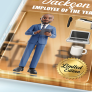 Officer,Gifts For Colleagues,Gift For Bestie,Gift For Yourself,Gift For Women,Gift For Men,Non-Eng,Photo - Toybox Figure,Humorous - Custom Photo Toybox Figure Officer Coworker Colleagues Limited Edition - Personalized Custom Shaped Acrylic Plaque