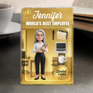 Officer,Gifts For Colleagues,Gift For Bestie,Gift For Yourself,Gift For Women,Gift For Men,Non-Eng,Photo - Toybox Figure,Humorous - Custom Photo Toybox Figure Officer Coworker Colleagues Limited Edition - Personalized Custom Shaped Acrylic Plaque
