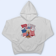 America 250th,Custom Photo,Independence Day,Art Design,Pet Lovers,Playful,Photo - US Theme Accessories 3D Cartoon - Custom Photo 3D Cartoon With US Accessories Red White Woof - Personalized T Shirt