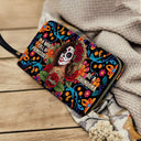 Art Design,Confident,Halloween,Gift For Yourself,Hispanic,Photo - Mexican Skull Woman Man - Custom Photo Sugar Skull Always Chingona Sometimes Cabrona But Never Pendeja Hispanic - Personalized Leather Long Wallet