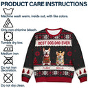 Art Design,Playful,Christmas,Pet Lovers,Photo - Christmas Accessories 3D Cartoon Pet - Custom Photo 3D Christmas Themed Pet Meowy Catmas Feliz Navidog - Personalized Unisex Ugly Sweater