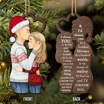 Wooden Ornament Print 2 Sides