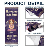 Yoga Girl I'm Mostly Peace Love And Light - Gift For Yourself, Gift For Women - Personalized Yoga Towel