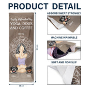 All I Need - Yoga Gift For Dog Mom - Personalized Yoga Towel