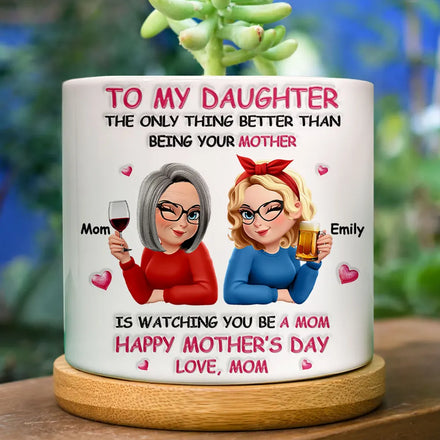 3D Effect The Only Thing Better Than Being Your Mother Grandma - Personalized Ceramic Plant Pot