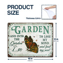 Wander Prints Gift For Gardening Lovers - Butterfly Rustic Metal Signs - Yard Decor, Birthday, Housewarming Gift AZCS