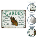 Wander Prints Gift For Gardening Lovers - Butterfly Rustic Metal Signs - Yard Decor, Birthday, Housewarming Gift AZCS