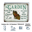 Wander Prints Gift For Gardening Lovers - Butterfly Rustic Metal Signs - Yard Decor, Birthday, Housewarming Gift AZCS