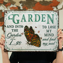 Wander Prints Gift For Gardening Lovers - Butterfly Rustic Metal Signs - Yard Decor, Birthday, Housewarming Gift AZCS