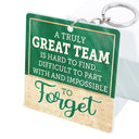 You Are The Reason I Don't Punch People At Work Teacher - Funny, Anniversary, Birthday Gifts For Colleagues, Coworker, Besties - Personalized Custom Acrylic Keychain