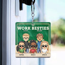 You Are The Reason I Don't Punch People At Work Teacher - Funny, Anniversary, Birthday Gifts For Colleagues, Coworker, Besties - Personalized Custom Acrylic Keychain