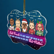 More Than Just Friends - Christmas Gifts For Besties - Personalized Medallion Acrylic Ornament