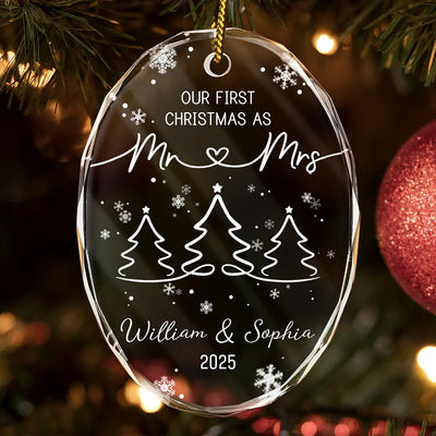 Oval Glass Ornament