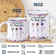 Gift For Bestie,Gift For Sisters,Gift For Women,Gifts For Colleagues,Happy - Best Friends It's Not What We Have In Life Birth Flower - Personalized White Edge-to-Edge Mug