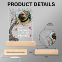 Memorial,Family,Parents,Gift For Grandparents,Sad - Custom Photo When You Miss Me Have No Fear Memorial - Personalized 3D Led Light Wooden Base