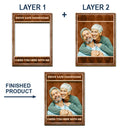 Gift For Couples,Gift For Wife,Gift For Girlfriend,Gift For Husband,Love - Custom Photo Drive Safe I Love You Vintage Couple - Personalized Custom Shaped Car Visor Clip