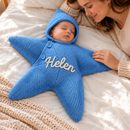 Adorable,Christmas,First Christmas,Gift For Baby,Icon,New Baby - Baby's First Christmas, Baby Shower Gift For Newborn, New Parents - Personalized Embroidery Letter Baby Star Suit