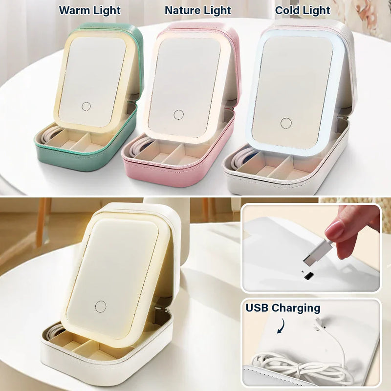 Gift For Daughter, Mom - Daughters (Adult), Gift For Women, Happy, Grandma - Grandkids, Gift For Grandkids - Mom Daughter The Only Thing Better Than Being Your Mother - Personalized Makeup Box With LED Mirror