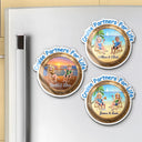 Summer, Gift For Couples, Cruising, Romantic, Vector - Making Memories Cruise At A Time - Personalized Acrylic Magnet
