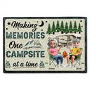 Happy,Camping,Campsite,Gift For Husband,Gift For Boyfriend,Gift For Wife,Gift For Girlfriend,Gift For Couples - Making Memories One Campsite At A Time - Personalized Doormat