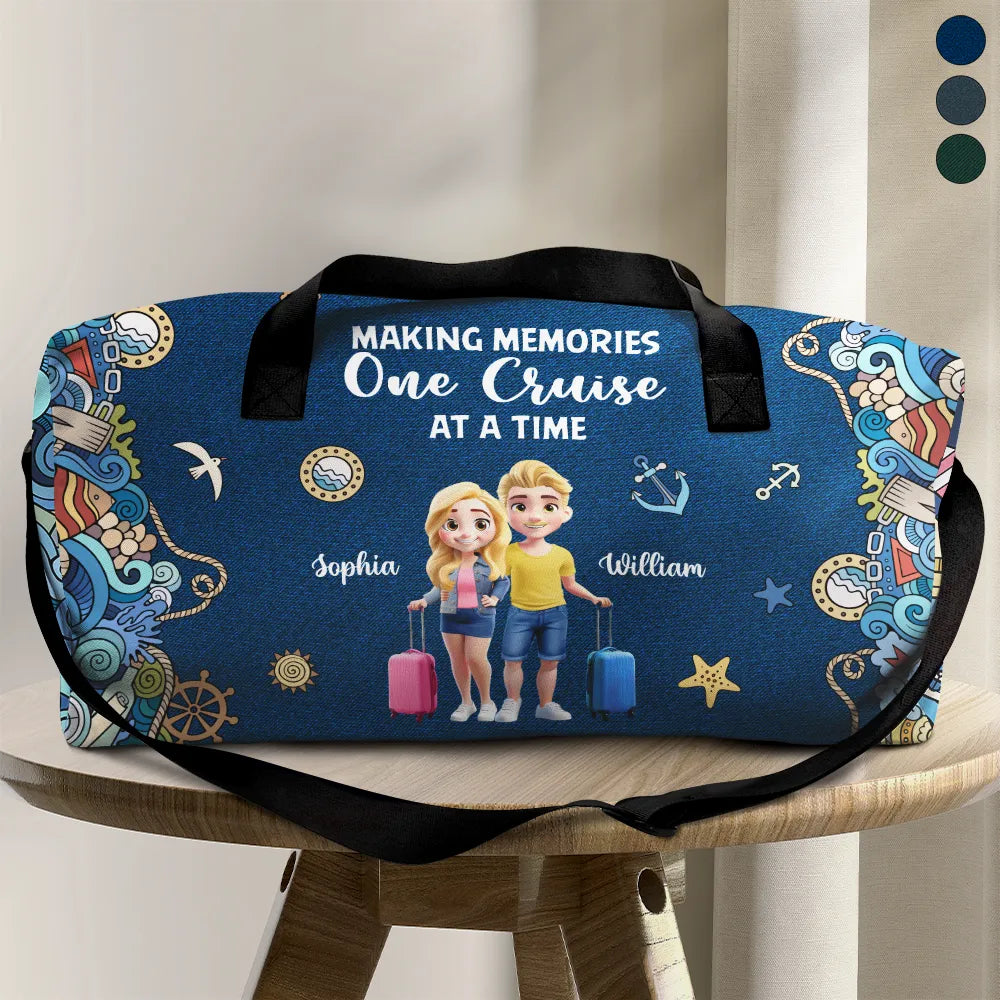 Making Memories One Cruise At A Time 3D Effect - Personalized Duffle Bag