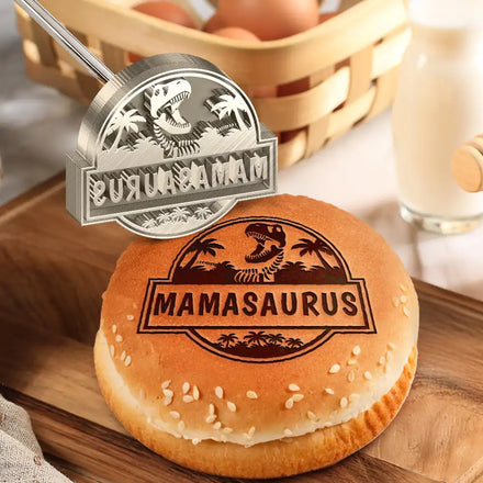 Mama Papa Saurus - Personalized Grilling Branding Stamp
