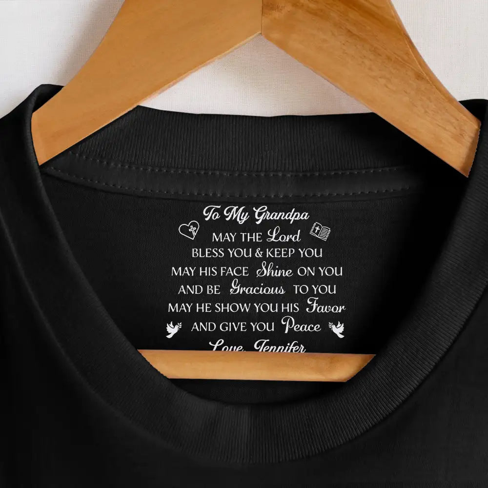 Christian,Gift For Husband,Gift For Boyfriend,Gift For Yourself,Gift For Men,Gift For Grandpa,Gift For Father,Gift For Son,Gift For Brothers,Non-Eng,Devoted - May The Lord Bless You - Personalized T Shirt